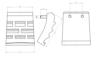 Бильная лопасть HAAS (HL)