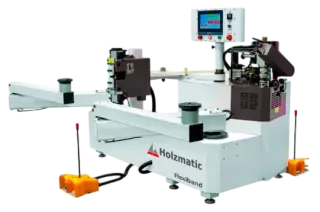Кромкооблицовочный станок для криволинейных деталей HOLZMATIC Flexiband