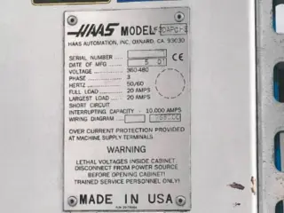 Вертикально-фрезерный обрабатывающий центр Haas VF-3