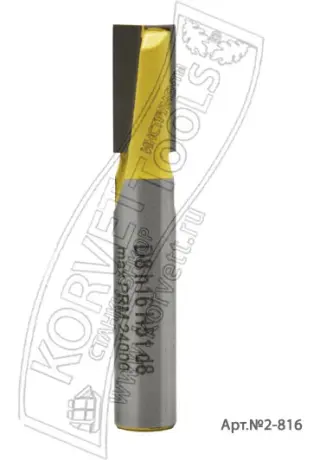 2-825. Фреза пазовая прямая торцевая D8 H25 TL51 Х8