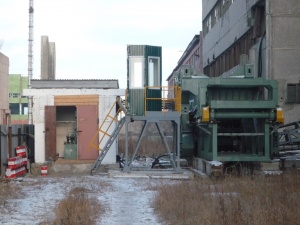 Линия переработки крупногабаритного железобетона