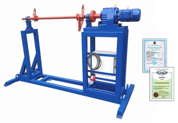 Станок для намотки кабеля на барабаны УПК-25 РЧ003 с РКУ