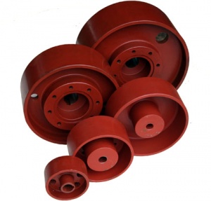 Колодки тормозные, колеса крановые, шкив тормозной