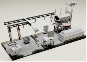 Мини бойня для свиней