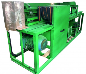 Станок брусующий(бревнопильный)делает лафет а потом перерабатывает горбыль на обрезные доски подача бревна цепная СБГП-700 два в одном