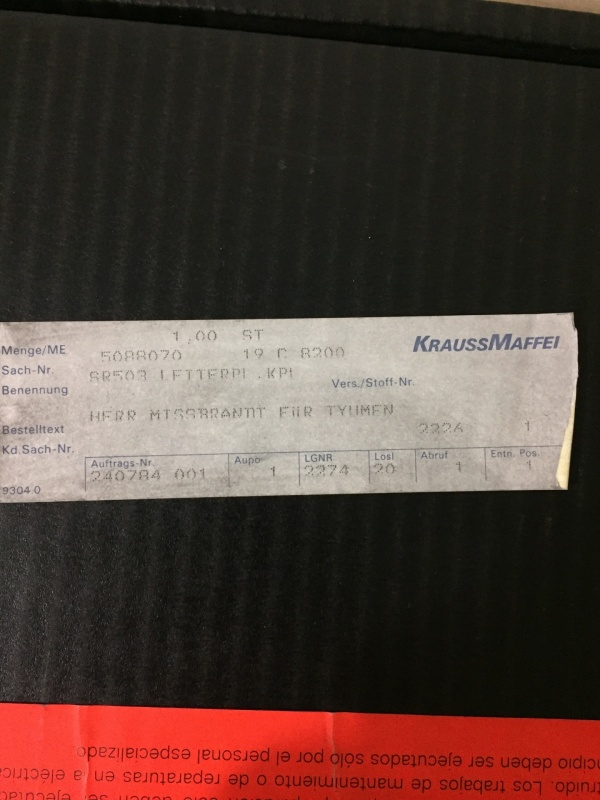 KraussMaffei SR503 плата управления