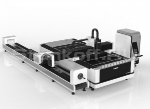 Установка оптоволоконной лазерной резки с труборезом LF3015CNR/1000 IPG