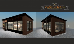 Строительство магазина из сэндвич панелей