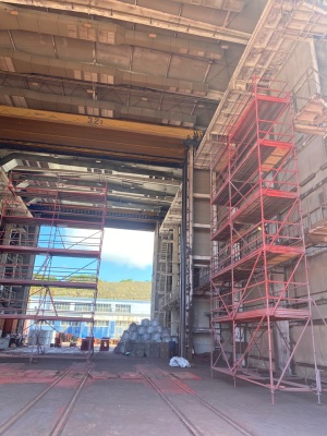 Нивелировка, рихтовка крановых путей мостовых кранов