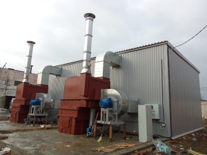 Теплогенератор на отходах деревообработки УВН-400М