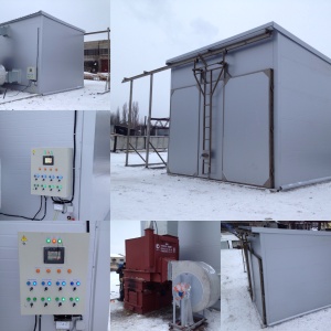 Теплоагрегат для отопления производственных цехов