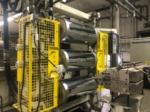 In-line линия с формовкой Illig RDM 70 KB и экструдером Battenfeld 120мм 1997 года