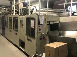 In-line линия с формовкой Illig RDM 70 KB и экструдером Battenfeld 120мм 1997 года