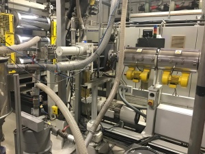 In-line линия с формовкой Illig RDM 70 KB и экструдером Battenfeld 120мм 1997 года