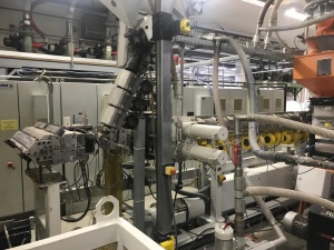 In-line линия с формовкой Illig RDM 70 KB и экструдером Battenfeld 120мм 1997 года