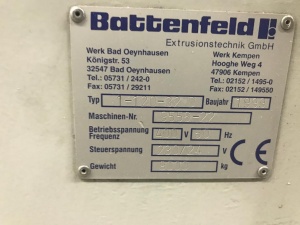 In-line линия с формовкой Illig RDM 70 KB и экструдером Battenfeld 120мм 1997 года