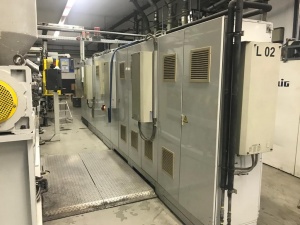 In-line линия с формовкой Illig RDM 70 KB и экструдером Battenfeld 120мм 1997 года