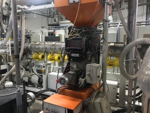 In-line линия с формовкой Illig RDM 70 KB и экструдером Battenfeld 120мм 1997 года