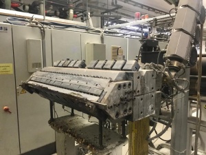 In-line линия с формовкой Illig RDM 70 KB и экструдером Battenfeld 120мм 1997 года