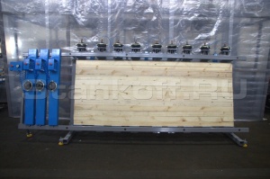 Пресс пневматический для бруса и щита ПЛС100-3000