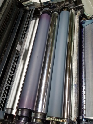 4-х красочную офсетную машину MAN Roland 204T OB, 1995 г.в, 42 млн. оттисков в Минске