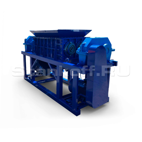 Универсальный промышленный шредер для для древесины, пластика, стекла, тонкой резины, картона, полиэтилена, фанеры, медицинских отходов, бумаги ШДП-2000