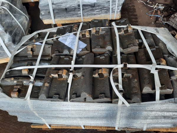 Колодка чугунная гребневая тип М для локомотивов ГОСТ 30249-97