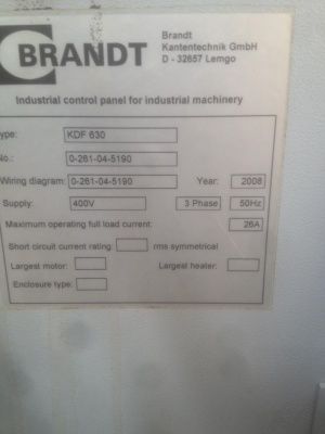 Кромкооблицовочный станок Brandt KDF630