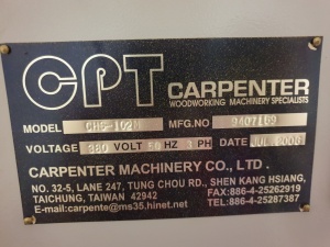 Ленточно-делительный станок Carpenter CHS-102 M