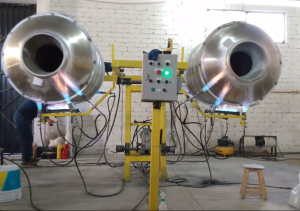 Ротоформовочное оборудование для изготовления объёмных изделии из полимеров