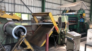 Продольная и поперечная резка от 0.4 до 2.5 мм. Ширина - 1450 мм