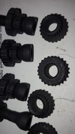 Звездочки к винторезным головкам и винты.5К, 5КА