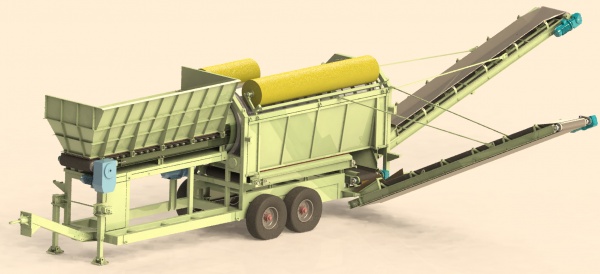 Барабанный просеиватель