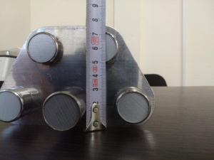 Магнит для бункера, бункер сушилок на 5 стержней