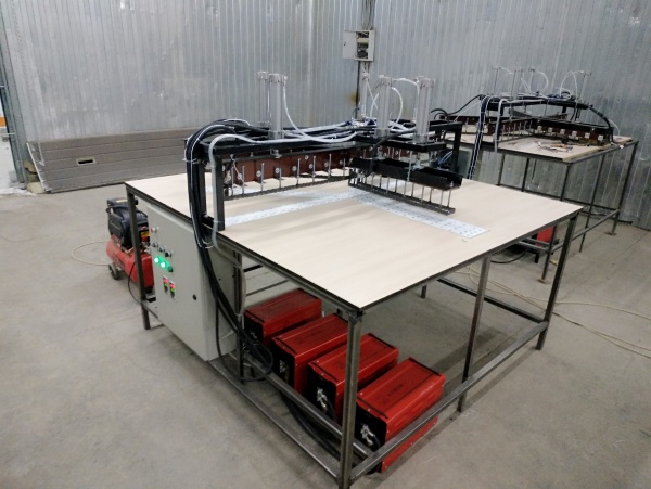 Линия раскроя полипропиленового рукава под биг бэги