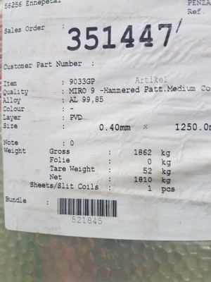 Фольга алюминиевая в рулоне