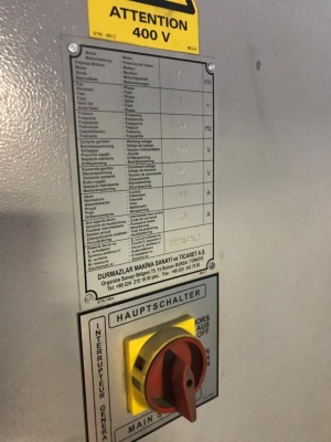 Листогиб DURMA 135 тонн 3000 мм, Автоматическое бомбирование, ЧПУ, ось R