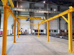 Монтаж крановой эстакады для мостового крана, кран-балки