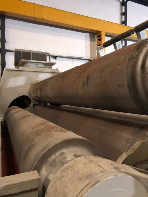 Вальцы AHS 30/32-40 3100мм рабочая ширина, гибка до 40мм с поддержками