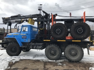 Лесовоз Урал капремонт 2026 ЯМЗ-236НЕ2 сновым ГМ манипулятором Майман 100S