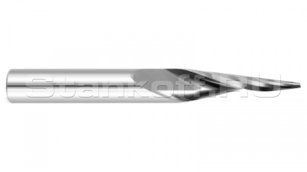 Фреза спиральная однозаходная конусная (с плоской площадкой) DJTOL NX1LX83520