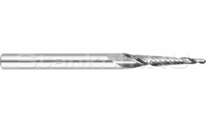 Фреза коническая спиральная однозаходная сферическая K1QXJ8360