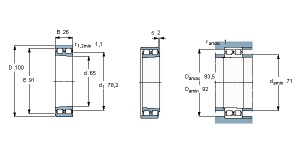 Подшипники NN3013 NN3013K NN3013TN NN3013KTN 3182113