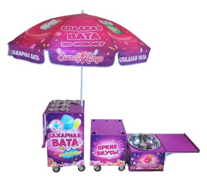 Аппарат для сахарной ваты CANDYMAN GAS PRO (газовый) - для уличной торговли