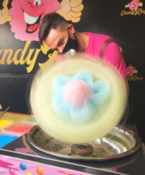 Аппарат для сахарной ваты CANDYMAN GAS PRO (газовый) - для уличной торговли