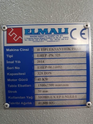 Перфорационный пресс 325тонн 1500х2500мм с доставкой и ПНР