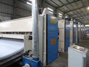 Иглопробивная линия для производства нетканых материалов