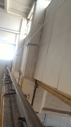 Монтаж страховочных канатов, тросов, анкерных линий, лееров