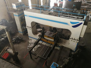 пресс sbfm 5000х300тонн с манипулятором и фланжировочный станок 5000х25