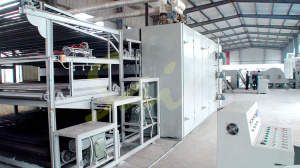 Аэродинамическая линия для производства войлока